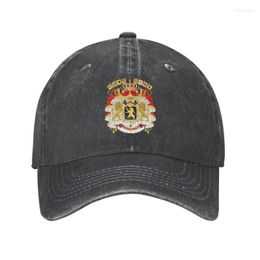 Ball Caps Cool Cotton Coat Of Arms Belgium Baseball Cap Women Men Custom Adjustable Adult Dad Hat Spring