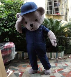 2023 brande new Mascot Teddy Bear Mascot Costume Teddy Costume Adult Fancy Dress Clothing mascotte lol Suit Funny Animal Bear Costume