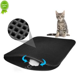 New Waterproof Pet Cat Litter Mat EVA Double Layer Cat Litter Trapping Pet Litter Cat Mat Clean Pad Products For Cats Accessories