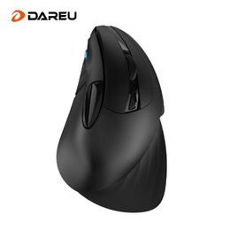 Mice DAREU 2.4G Wireless Vertical Mouse 1600 DPI 6 Button Ergonomic Mice Plug and Play with LED for PC Laptop Computer Office