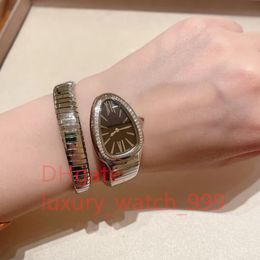 Luxury lady Bracelet Women Watch gold snake Watches Top brand diamond Stainless Steel Wristwatches for ladies Christmas Valentine Mother Day Gift