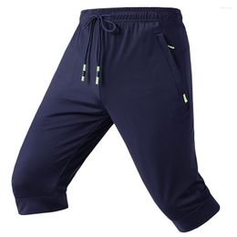 Men's Pants 2023 Men Jogger Casual Slim Harem Shorts Soft 3/4 Trousers Fashion Brand Sweatpants Summer Comfy Male L-7XL