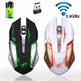 Mice Rechargeable 2.4GHz Wireless Gaming Mouse Backlight USB Optical Gamer Mice for Computer Desktop Laptop NoteBook PC