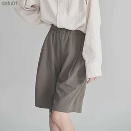 Men's Shorts 2022 Summer Men's Loose Waist Drawstring Harem Cotton Mens Jogger Shorts Beach Casual Male Sports Khaki/black Colour Shorts S-L L230520