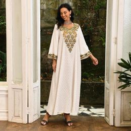 Ethnic Clothing Morocco Kaftan Dubai Abaya Embroidered Maxi Dress Mubarak Islamic Robe Muslim