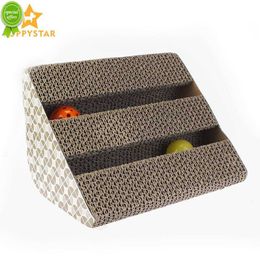 New Catnip Cat Scratcher Kitten Scratch Pad Corrugated Paper Scratch Board For Kittens Cat Scratching Pet Products Balls Toys LY0009