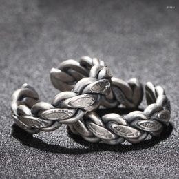 Cluster Rings Silver 925 Jewellery Handwoven Thai Ring Female Fashion Sculpture Fish-shaped Party 7.50