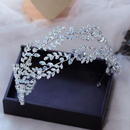 Hair Clips Irregular European Wedding Hairband Zircon Crowns Evening Headbands Crystal Bridal Jewelry