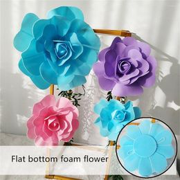 Decorative Flowers DIY Artificial Fake Flat Large Wedding Flower Wall Decor PE Foam