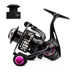 Fishing Accessories GLS Newest 1000-4000 series high-quality rotating 10+1BB with spare reel 5.2 1 gear ratio purple/gold/red fishing wheel P230529