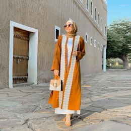 Ethnic Clothing Muslim Abaya Cardigan Long Jacket Large Size Middle Eastern Robe Fashion Turkish Women