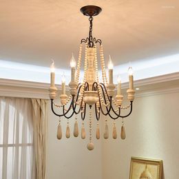 Chandeliers Art Gallery Kitchen Led Candle Chandelier Ceiling Wood Lighting Dining Room E14 Lamparas Pendant Wooded Fixtures