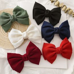 Fashion blogger designer jewelry Headwear New Style Hair Clip Knot Bow Knot Women's Fabric Spring Clip Hair Clip Wholesale FQ32