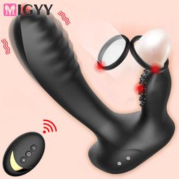 Frequency Prostate Massager Vibrating Ring Sex Toy For Men Anal Vibrator Wireless Remote Control