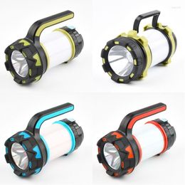 Flashlights Torches 6 Modes Flash Light USB Rechargeable For Emergencys Y08D