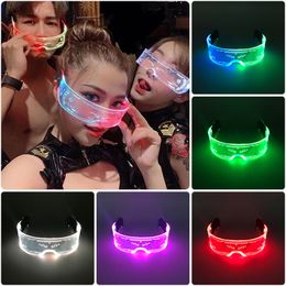 Luminous Neon LED Colourful Glasses Light Up For disco rave festival concert Bar Party Children Birthday Gift