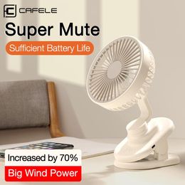 Gadgets Cafele Clip Fan Stroller Fans Portable USB Fan Mini Table Desktop Fan Rechargeable 3 Speed Shaking Head Small Fan Outdoor Mute