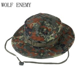 Outdoor Hats Arrival Boonie Hat Highlander Color Patchwork Style Tactical Round Hat Men Cotton Cap 230526