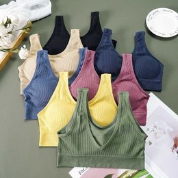 Bras tube top seamless underwear Women's wireless Bh active vest Beautiful back thin bra P230529