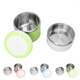 Dinnerware Sets Insulated Bento Lunch Box Stainless Steel Lightweight PP Housing Double Layer Anti Leakage Container For Student
