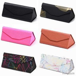 Sunglasses Cases Bags New Triangle Glasses Box Colour Folding Case Waterproof Strong Magnet Eyewear Protective Organiser