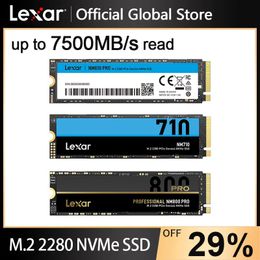 Drives Lexar SSD NVME M2 7500MB/s 512GB 1TB 2TB M.2 2280 PCIe 4.0 Hard Drive Disk 3.0 Internal Solid State for PlayStation 5/Laptop