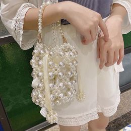 Handbags Women Small Wallet Handbag Cute Girls Princess Pearl Crossbody Bags Kawaii Kids Coin Pouch Tote Clutch Bag Purse 230530