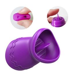 Sex Toy Massager Tongue Licking Sucker Vibrator Leather Case Nipple Clitoris Stimulator Female Masturbator Accessories Toys Anal Penis