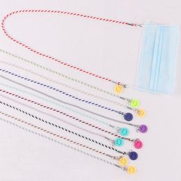 Chains Face Mask Anti-lost Chain Smiling Flower Lanyard Necklace Strap For Women Long Holder Glasses Neck