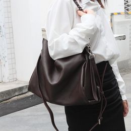 Evening Bags SNAILLADY Genuine Leather Handbag For Women Office Used Shoulder Big Bag Soft Hobo Braided Handle Luxury