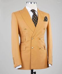 Men's Suits Handcrafted Custom Men's 2-Piece Suit: Tailor-Made Jacket And Pants Set For Groom Wedding Tuxedos Formal Events