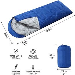 Sleeping Bags Sleeping Bags Camping Bag Ultralight Waterproof Thickened Winter Warm bag Adult Outdoor