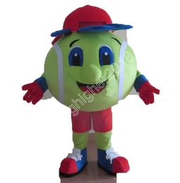 colorful tennis ball Mascot Costume customize Cartoon Anime theme character Xmas Outdoor Party Outfit Unisex Party Dress suits