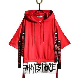 Chinese Manufacturer Wholesale Hooded Printed T-Shirts High Quality Trendy Hip Hop Oversized Mens Street Tee-Shirts 9MX2