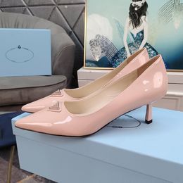 With Box Roman Sandals Spring Summer Pointed Toe Leather Designer Slim High Heels Womens High-End And Elegant Commuting Comfort Shoes Sizes 35-41 5280