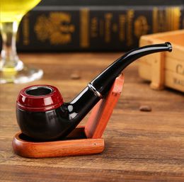 Smoking Pipes Curved rod Philtre cigarette holder, wooden pipe, smoking set, men's