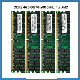 RAMs Memoria RAM DDR2 4GB 8GB 667MHz 800MHz PC25300 6400 for AMD CPU Chipset Motherboard Memory RAM 240 Pins 1.8V PC Memory Module