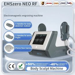 HOT EMSZERO Slimming Machine Electromagnetic Muscle Stimulate Body DLS-EMSlim Contouring Sculpting Equipment With RF Pelvic Pads Available CE