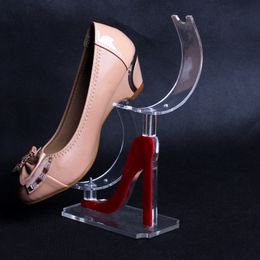 100pcs/lot Acrylic display plastic shoe support shelf high heels women 's shoes display stand shoe rack U - shaped frame