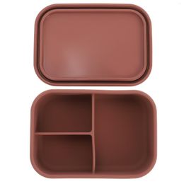 Dinnerware Sets Silicone Placemat Snack Bento Box Lunch Boxes Kids Leak- Proof Portable Heated