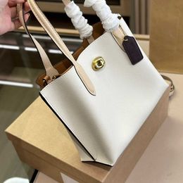 Shoulder Bags C Letter Tote Bag Retro Women Fashion Designers Handbags Ladies Purses Leather Multicolor Crossbody Totes