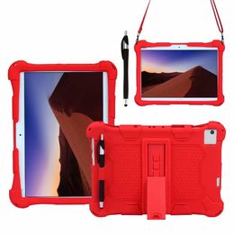 Case Funda 10.1"Universal Case Soft Silicone 10 10.1 inch Android Tablet PC Soft Shockproof Stand Cover Cases 248x168MM/9.76x6.61inch