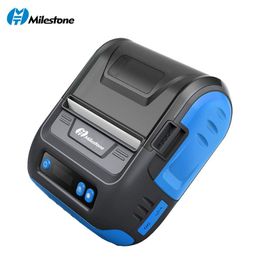 Printers Milestone 80mm 3inch Wireless Bluetooth Thermal Printer Receipt Label Maker Portable Bill Shipping Way Bill Label Printer P29L