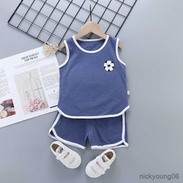 Clothing Sets 2Pcs/set New Summer Baby Boys Clothes Suit Children Girls Shirt Shorts Casual Set Kids Tracksuits