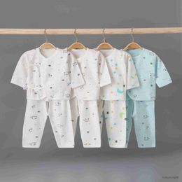 Clothing Sets Newborn Baby Clothes Boy Girl Infant Suit Long Sleeve Cotton TopsandPant 2Pcs Set Soft Underwear Sleepwear Children