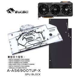 Cooling Bykski Water Block for ASUS TUF RX 6900 6950 XT /ROG 6800 SRTIX GAMING GPU Card /Copper Cooler Radiator RGB SYNC / AAS6900TUFX