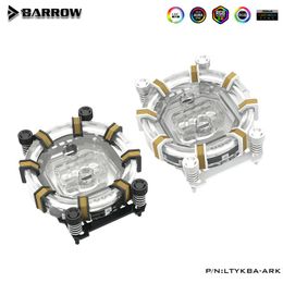 Cooling Barrow LTYKBAARK for AM4/AM3 LRC RGB v2 Aurora Limited Edition CPU waterblock 0.4MM microcutting micro waterway