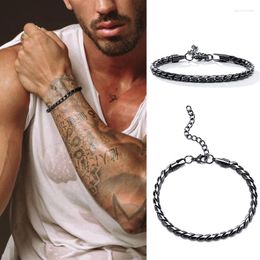 Link Bracelets Unique Dragon Bone Chain Men Vintage Viking Punk Bracelet For Mens Stainless Steel Brazalets Streetstyle Fashion Jewelry