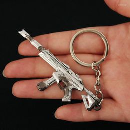 Keychains 8cm Valorant Melee Reaver 2.0 Metal Keychain For Men PROTOCOL 781-A Skin Model Pendant Key Ring Fans Collection Jewelry Gifts