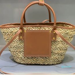Designer -Classic Basket Bag Tote Bag Women Handbags Fashion Hardware Letter Hand Woven Leather Handle Designer Shoulder Bags